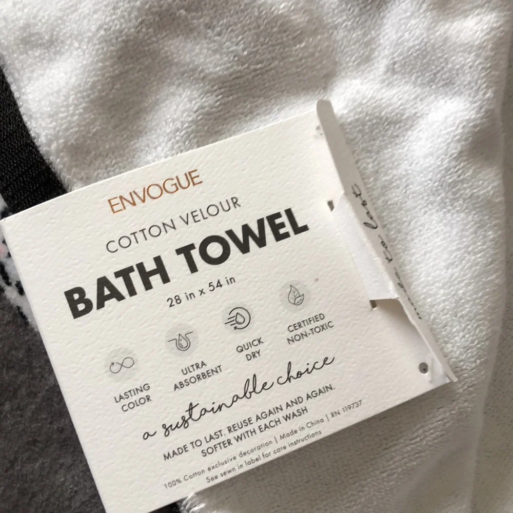 Envogue Cotton Velour Mixed Breed DOG Print Bath Towels